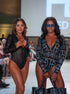 HEED NYC Women's Signature Black Tulle Bodysuit